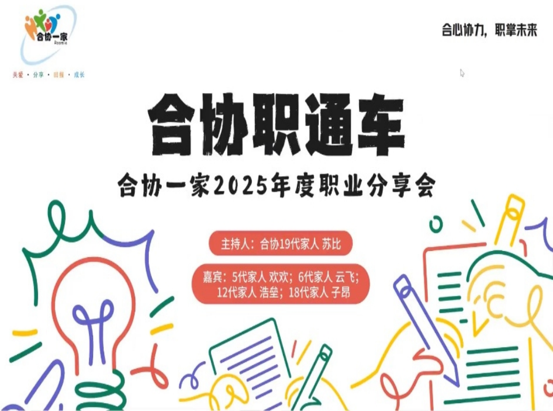 解码职场迷茫，点亮生涯方向｜公司团委指导员工社团开展“合协职通车・求职通关局”线上就业分享会